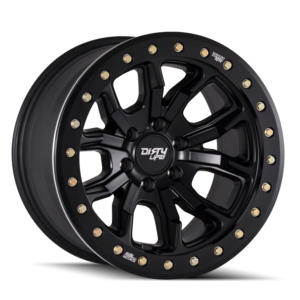 DIRTY LIFE 17x9 12N 5x127 CB71.6 Dual Tek DT1 Matte Black 1542KG