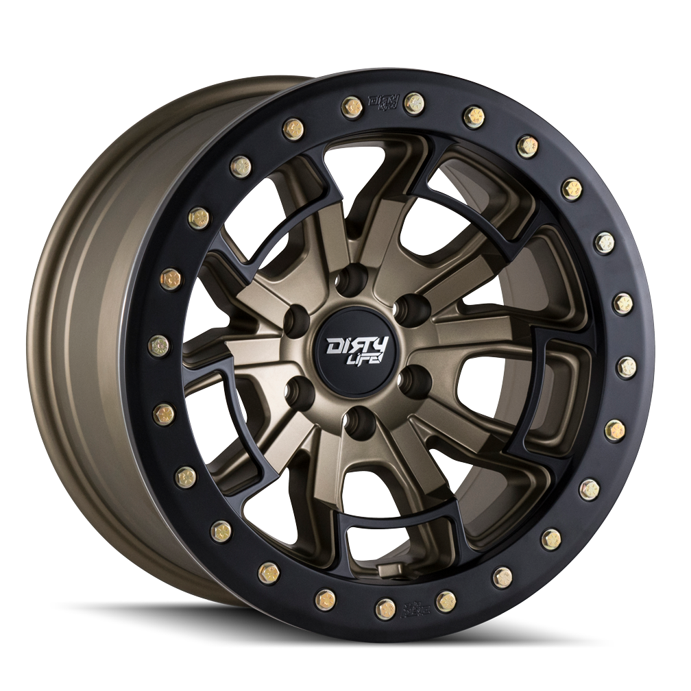 DIRTY LIFE 17x9 12N 5x127 CB71.6 Dual Tek DT1 Satin Gold Black Lip 1542KG