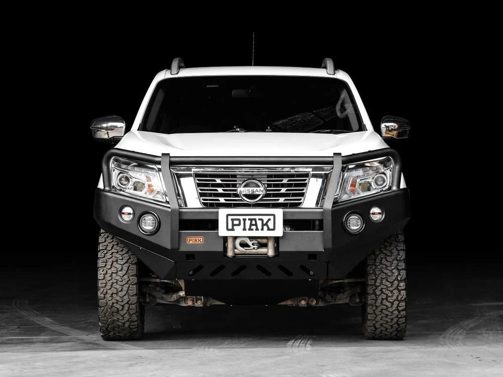 PIAK Premium Loop Bar (Black Recovery Points & Bash Plate) for Nissan Navara D23/NP300 (3/2015 to 12/2020)