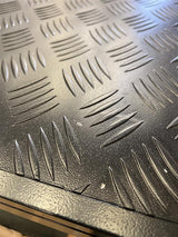 Scratch & Dent - Aluminium Single Cab Tray with Trundle - 2400mm - Matte Black SNDB-023