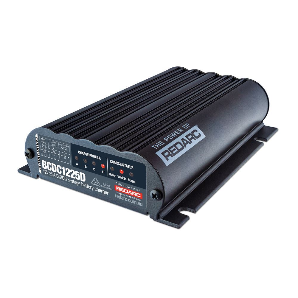 Redarc Dual Input 25A In-Vehicle DC-DC Battery Charger