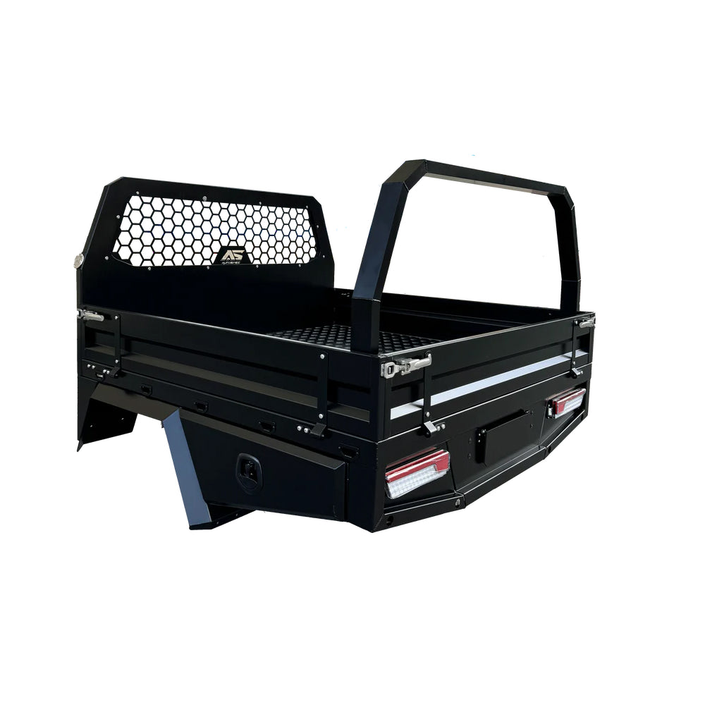 AS Aluminium Dual Cab Tray 1700mm - Matte Black