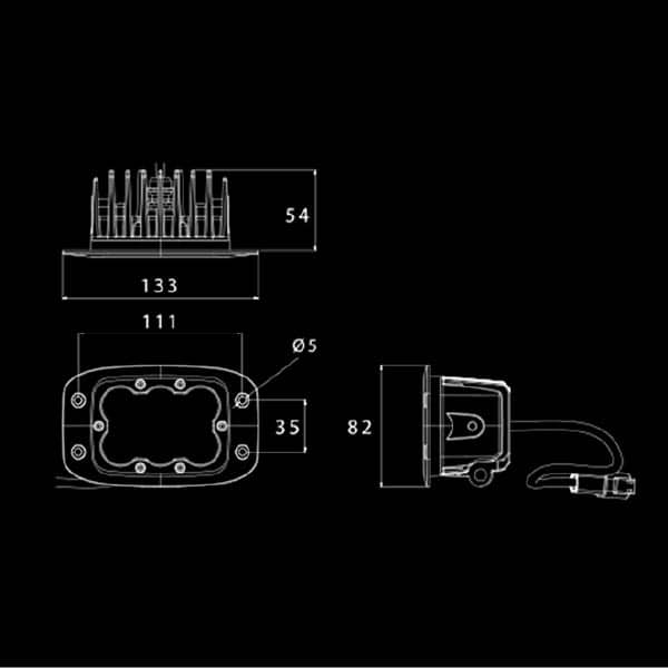 Atom 25W LED Work Lamp