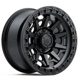 Black Rock Cage Satin Black 17x9 +12 6x139.7