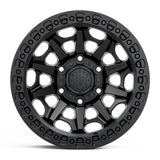 Black Rock Cage Satin Black 17x9 +12 6x139.7