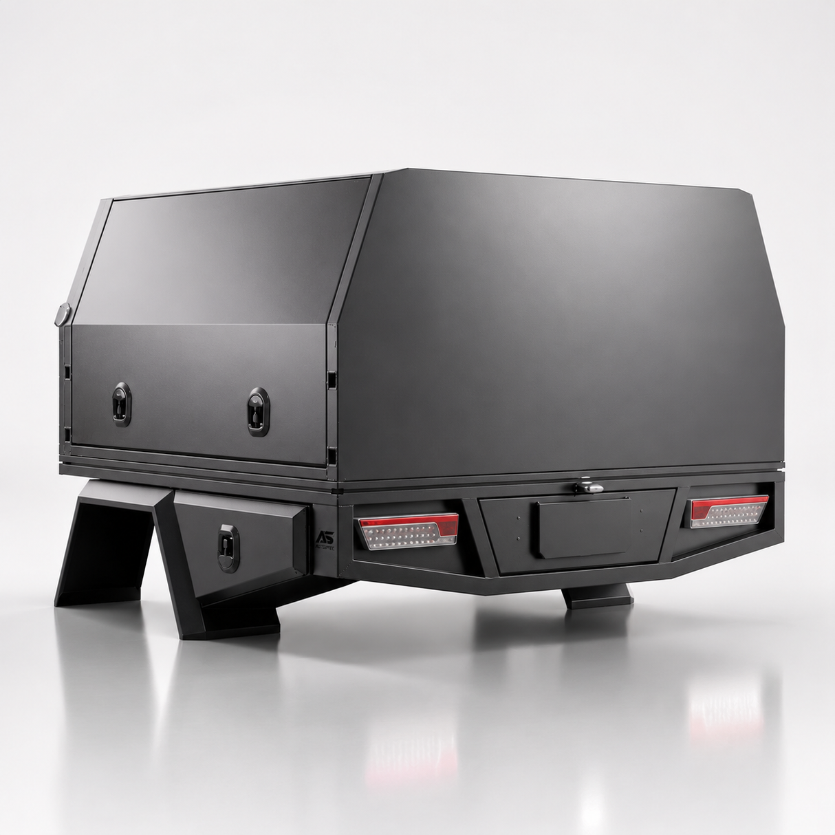 1700mm Aluminium Canopy - Matte Black