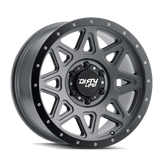 DIRTY LIFE 16x8 0P 5x150 CB110.1 THEORY Matte Gunmetal Black Lip 1450KG