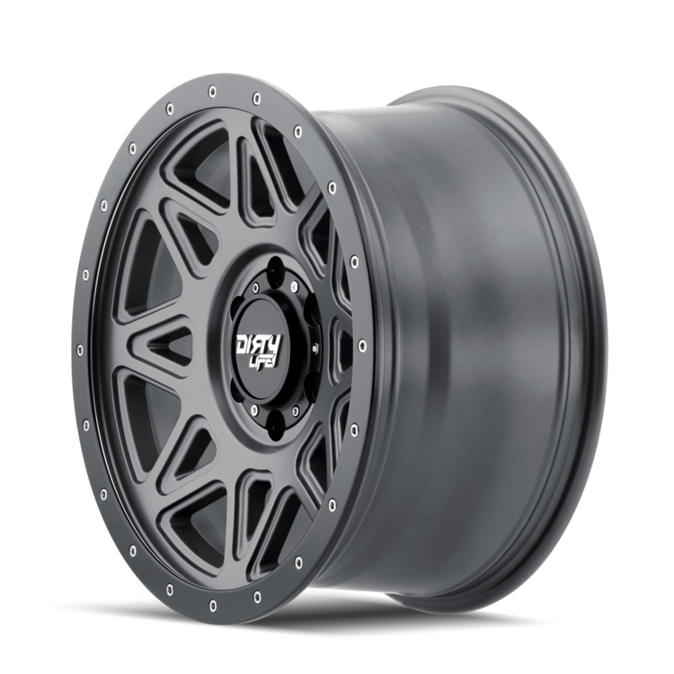 DIRTY LIFE 16x8 0P 5x150 CB110.1 THEORY Matte Gunmetal Black Lip 1450KG