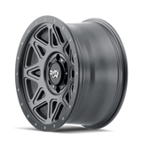 DIRTY LIFE 16x8 0P 5x150 CB110.1 THEORY Matte Gunmetal Black Lip 1450KG