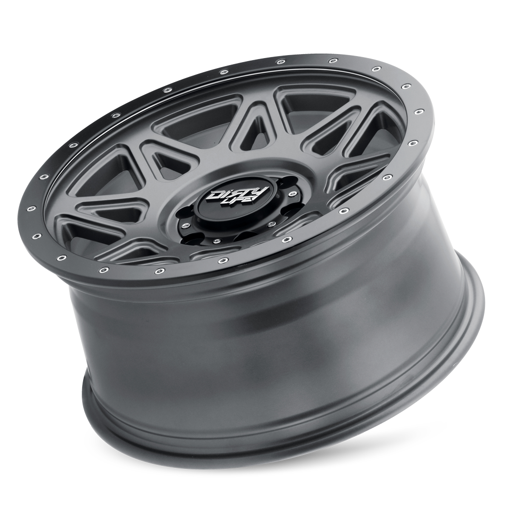 DIRTY LIFE 18x9 25P 6x139.7 CB110.1 THEORY Matte Gunmetal Black Lip 1600KG DNR