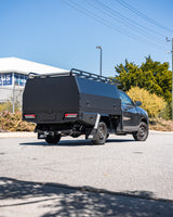 2400mm Aluminium Canopy - Matte Black