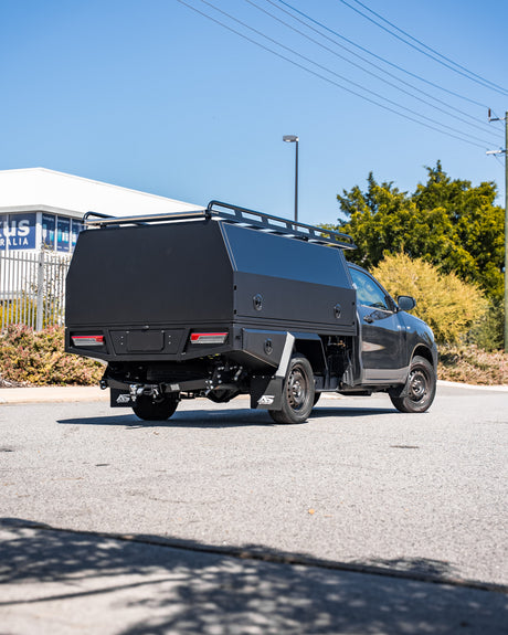 2400mm Aluminium Canopy - Matte Black