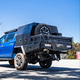 Heavy Duty Tray Side Kit - 700mm - Matte Black