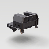 Aluminium Toolbox 1000mm - Matte Black