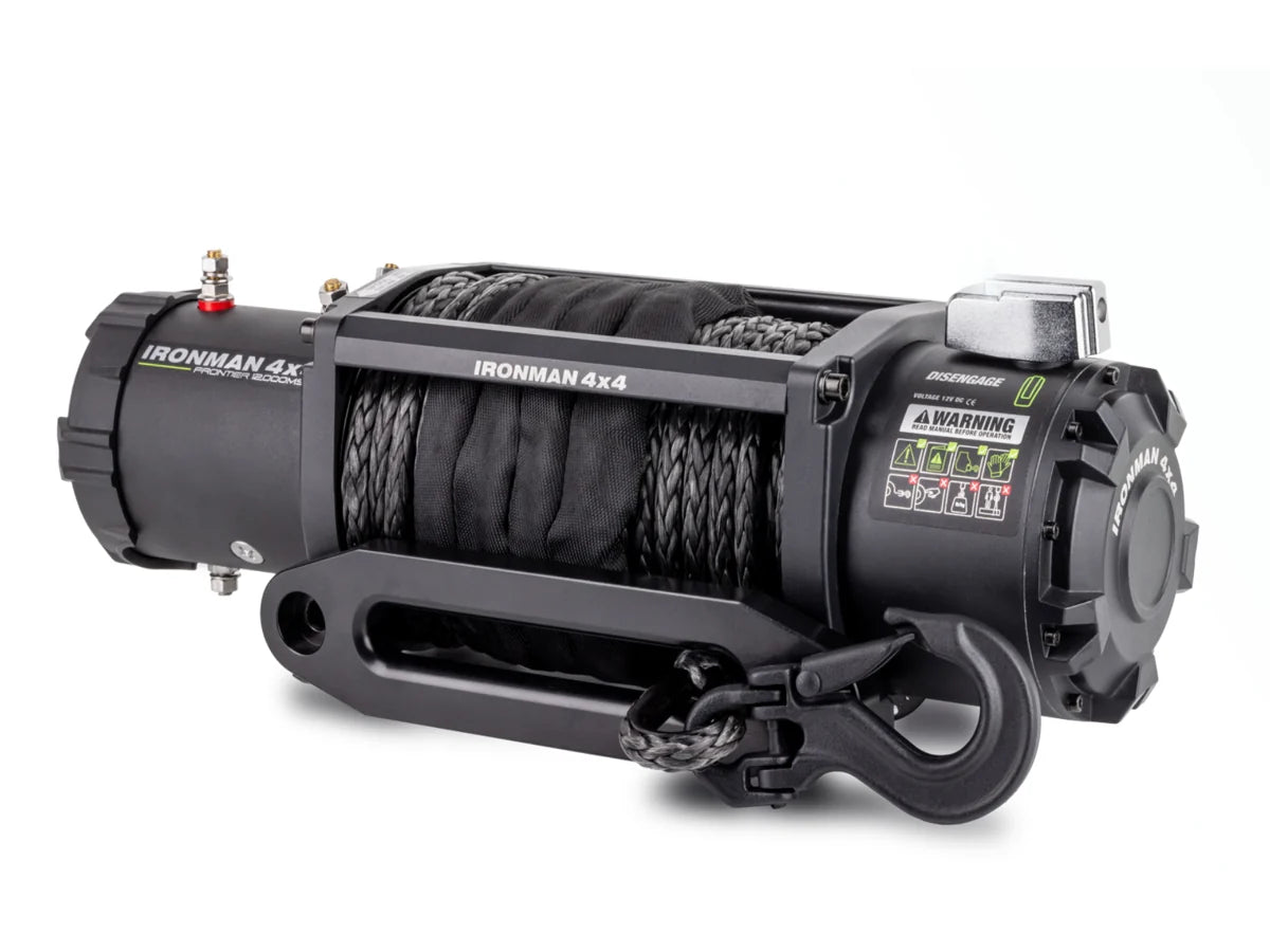 Ironman 4x4 Frontier Winch 12000LB (With Synthetic Rope)