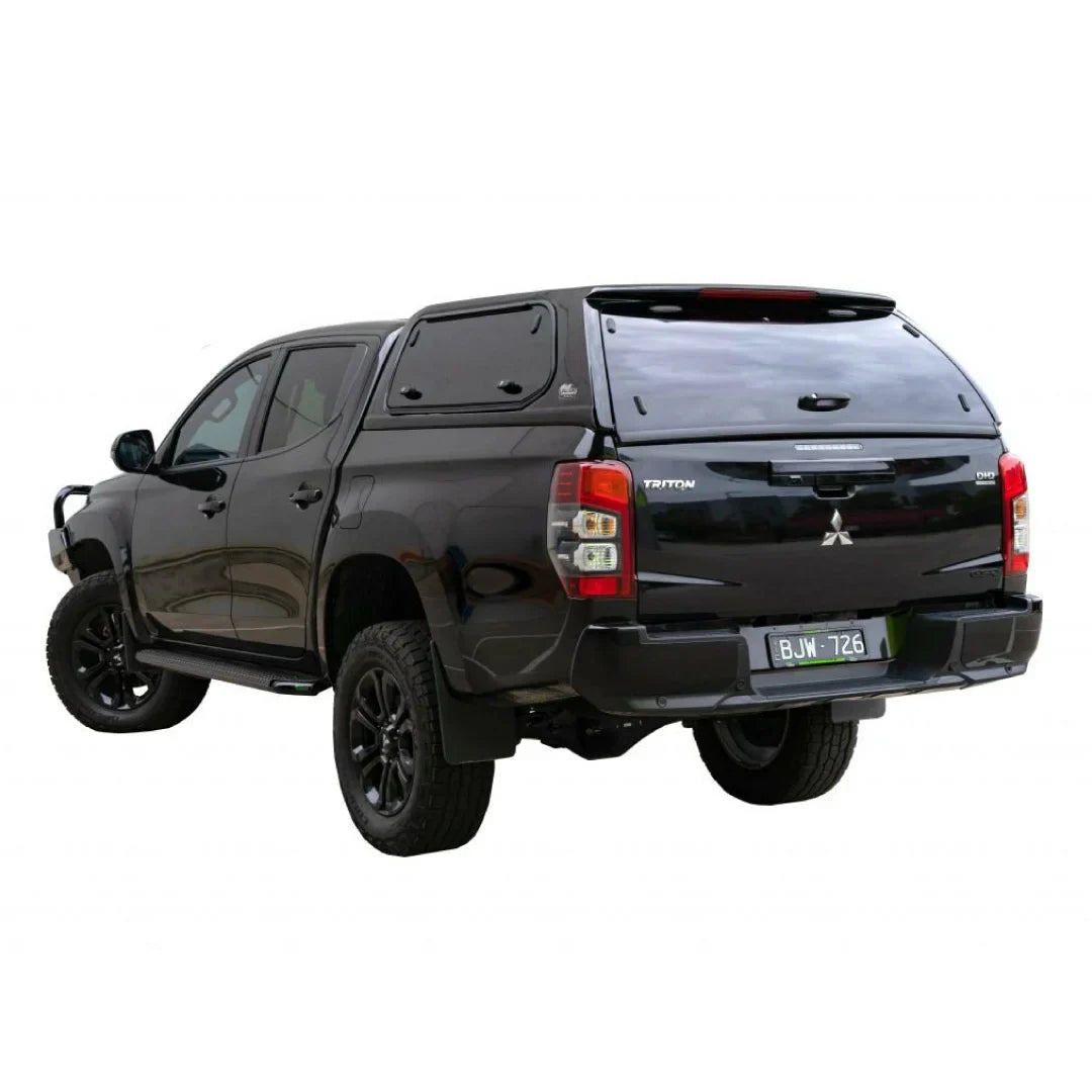 IRONMAN 4x4 CANOPY - PINNACLE SMOOTH FINISH FIBREGLASS (SIDE LIFT UP WINDOWS AND CENTRAL LOCKING REAR DOOR)