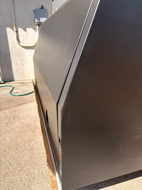 Scratch & Dent - 1700mm Aluminium Canopy - Matte Black SNDB-021