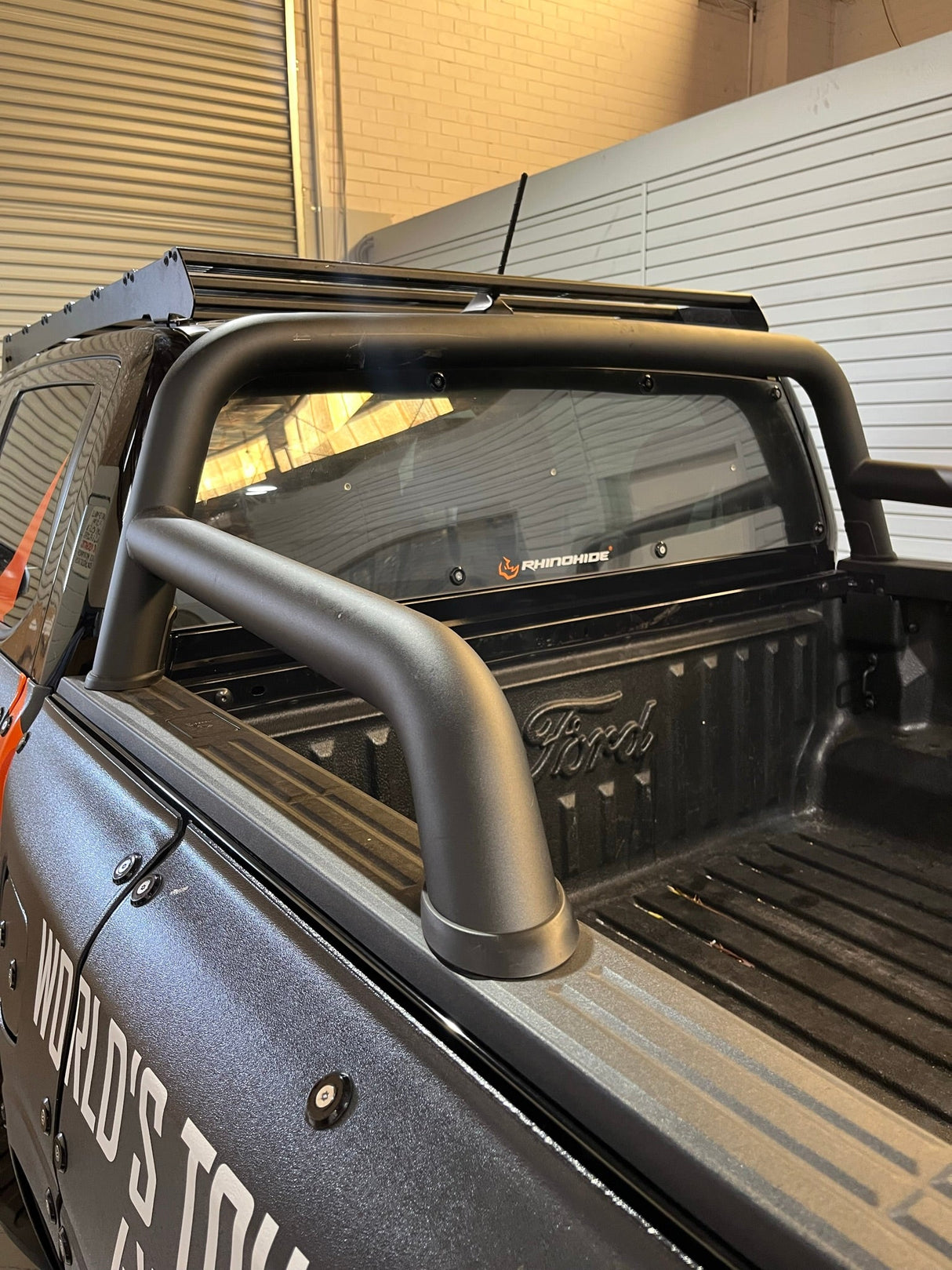 Suitable for Ford Ranger Dual-Cab NEXT-GEN (2022+) - Rhinohide Armor® Rear Windscreen Protector