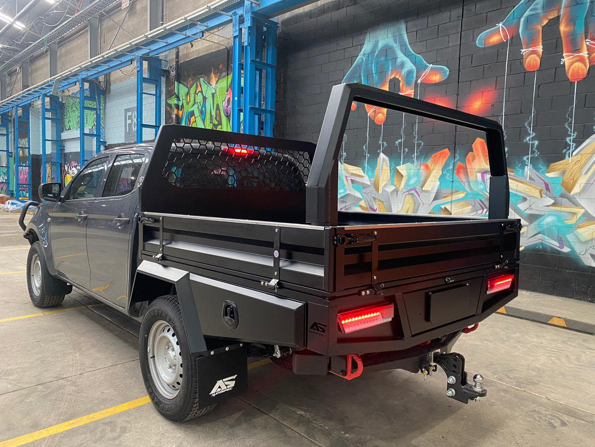 AS Heavy Duty Tray Side Kit - 1700mm - Matte Black