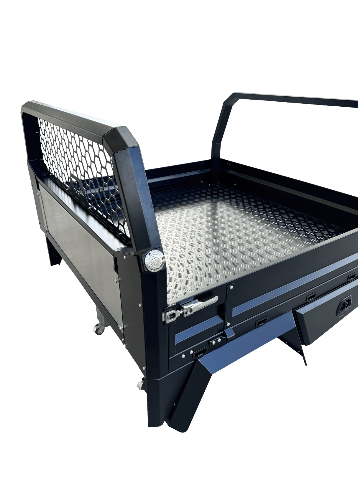 AS Aluminium Dual Cab Tray 1700mm - Matte Black