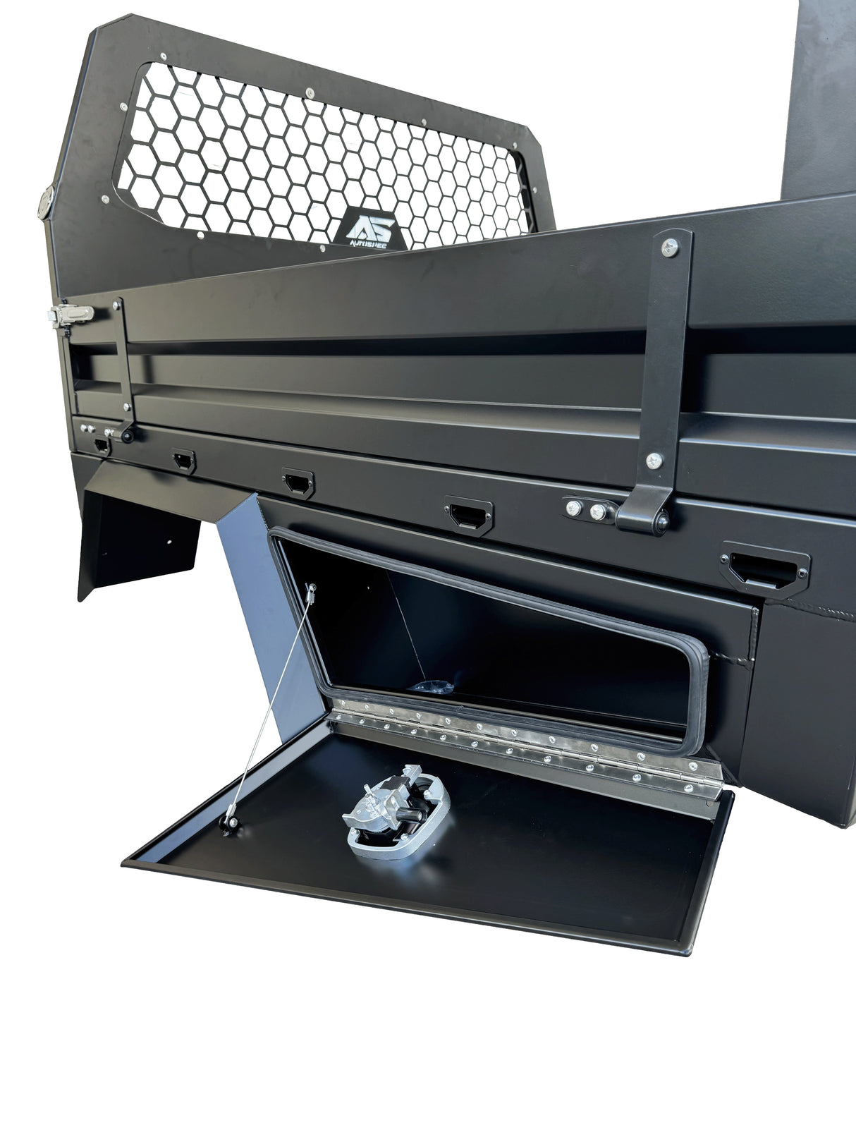 AS Tapered Under Tray Toolbox 1100mm (Pair) - Matte Black