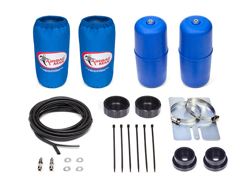 AIRBAG MAN Air Suspension Helper Kit for Coil Springs High Pressure For MITSUBISHI PAJERO MKIV NS, NT, NW & NX 06-22