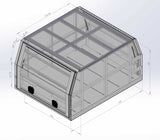 79 Series 1400mm Aluminium Canopy - Matte Black