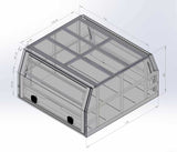 79 Series 1700mm Aluminium Canopy - Matte Black