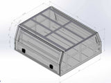 2000mm Aluminium Canopy - Matte Black