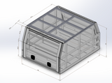 Aluminium 79 Series Canopy 1400mm - Matte Black