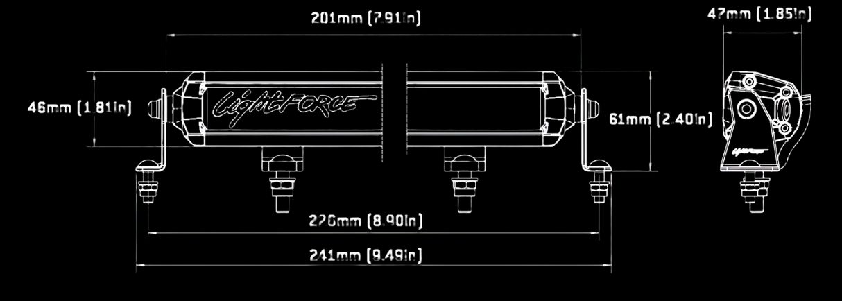 Lightforce 6" Single Row VIPER Light Bar