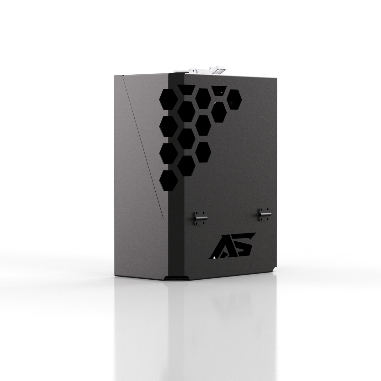Lockable Jerry Can Holder - Matte Black