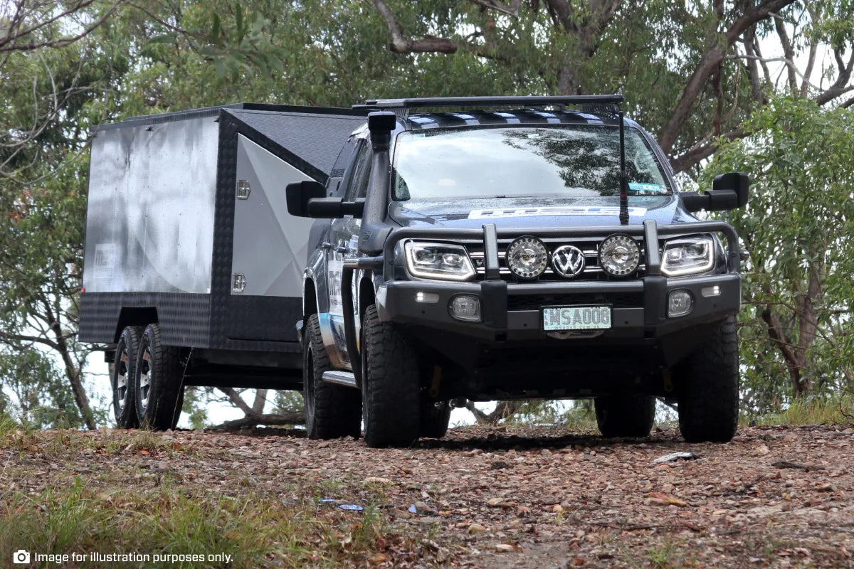 MSA 4x4 FORD RANGER TOWING MIRRORS (2012-MAY 2022) - Chrome Electric Heated Indicators