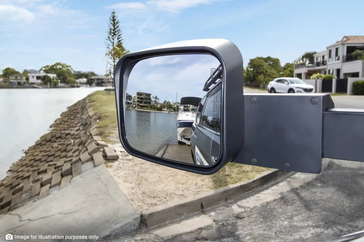 MSA 4x4 NAVARA D23 TOWING MIRRORS (2020-CURRENT) - Chrome, Heated, Electric, Indicators, Blind Spot Monitoring