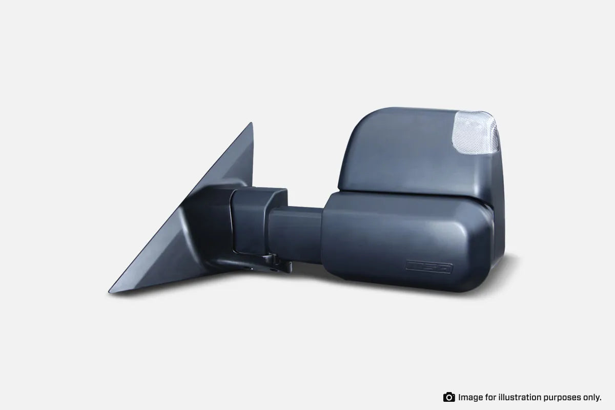 MSA 4x4 FORD EVEREST TOWING MIRRORS (2015-MAY 2022) - Black, Electric, Heated, Indicators, Blind Spot Monitoring