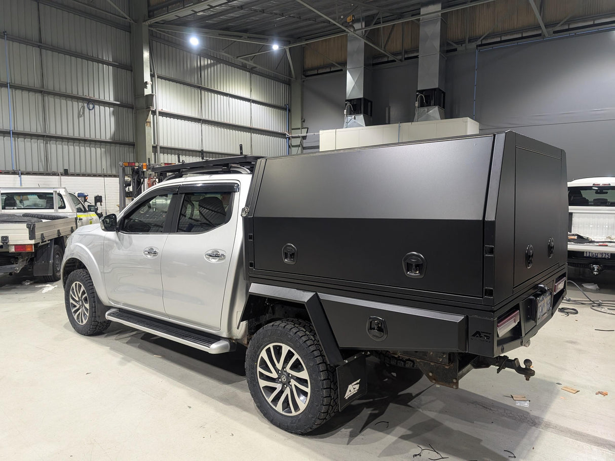 2000mm Lite 3 Door Canopy - Matte Black