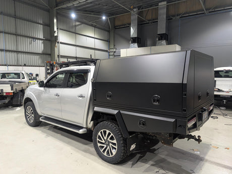 1700mm Lite 3 Door Canopy - Matte Black