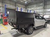 2000mm Aluminium 3 Door Canopy - Matte Black