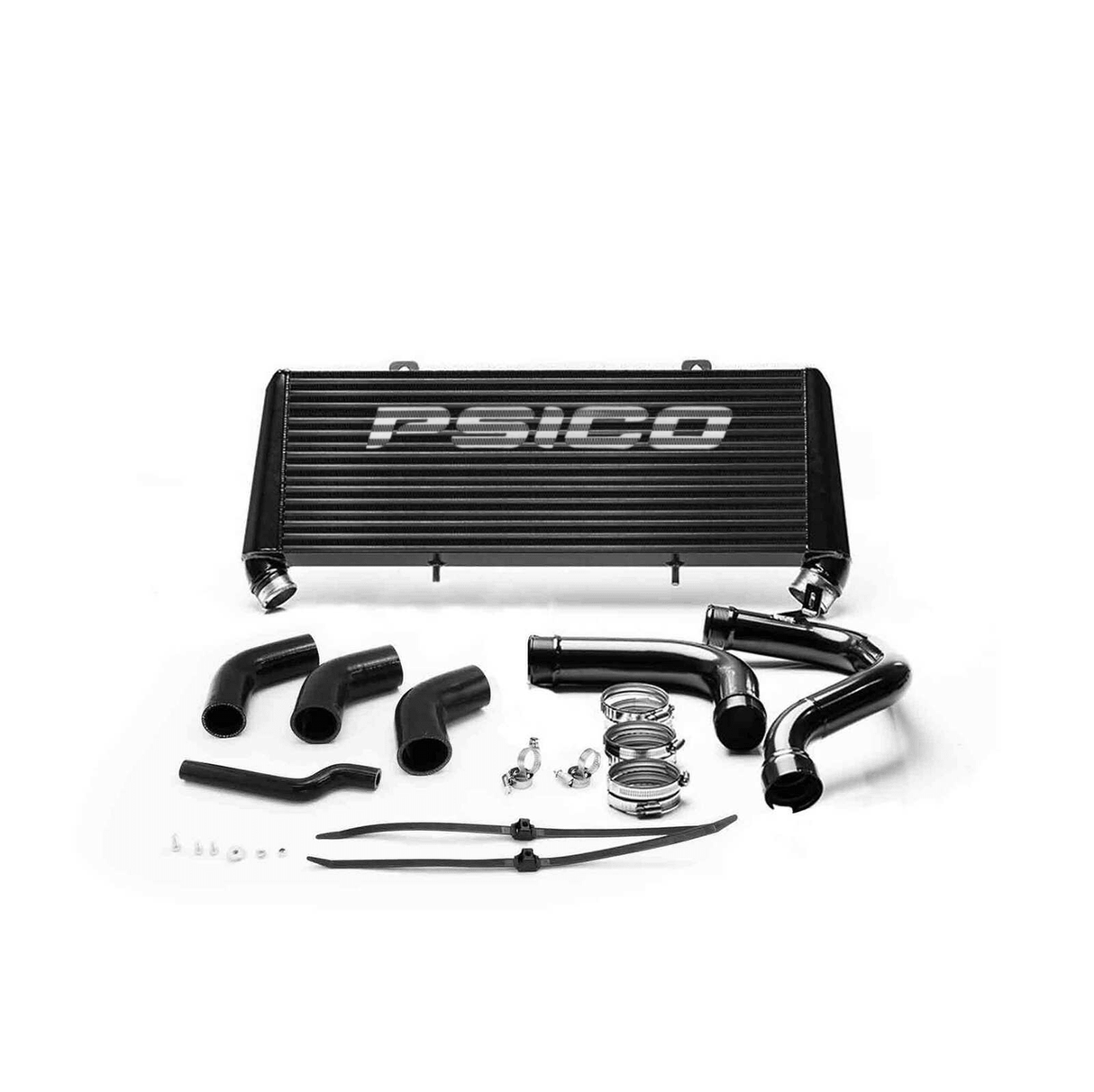 Front Mount Intercooler Kit - Powder Coated Black (NISSAN NAVARA D23)