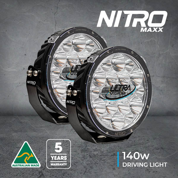 Ultra Vision Nitro 140 Maxx 9″ LED Driving Light (Pair)