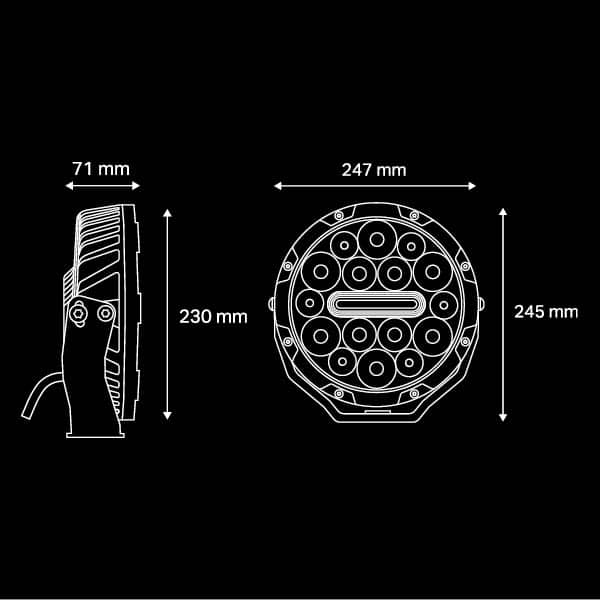 Ultra Vision Nitro 140 Maxx 9″ LED Driving Light (Pair)