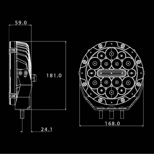 Ultra Vision NITRO 80 Maxx LED Driving Light (Pair)