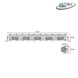 Nitro Maxx 30" LED Light Bar - Black Rim