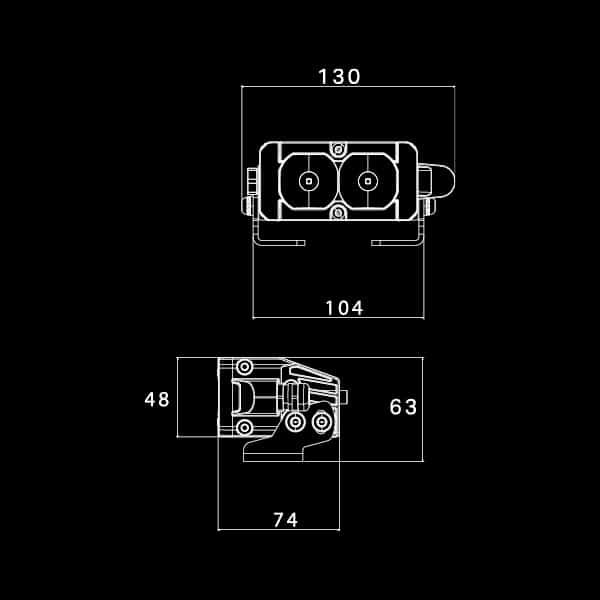 Ultra Vision Nitro Maxx 12W 4″ Single Row Light Bar