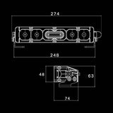 Ultra Vision Nitro Maxx 40W 10″ Single Row Light Bar