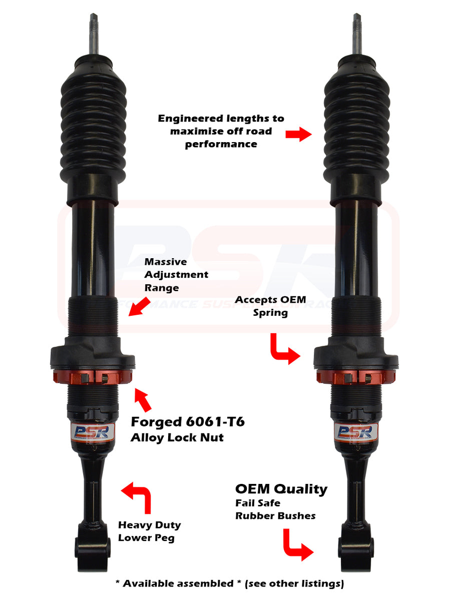 PSR TTG Toyota Front Adjustable Shock Absorber - PAIR