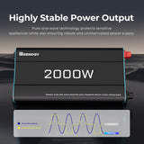 Renogy 2000W 12V to 230V/240V Pure Sine Wave Inverter (with UPS Function)