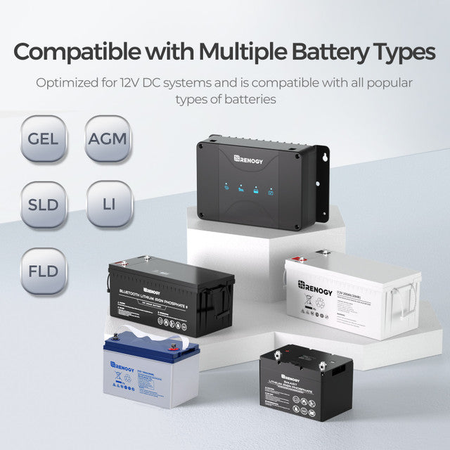 Renogy DCC50S 12V 50A Dual Input DC to DC Battery Charger with MPPT