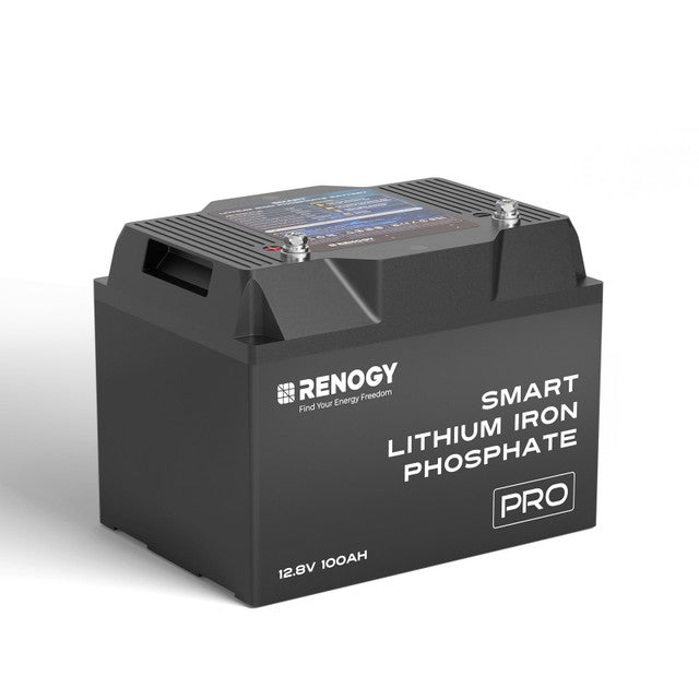 Renogy PRO Series 12Volt 100Ah Smart Lihtium Iron Phosphate Battery w/Self-Heating + Bluetooth (5000 Cycles) 7 Year Warranty