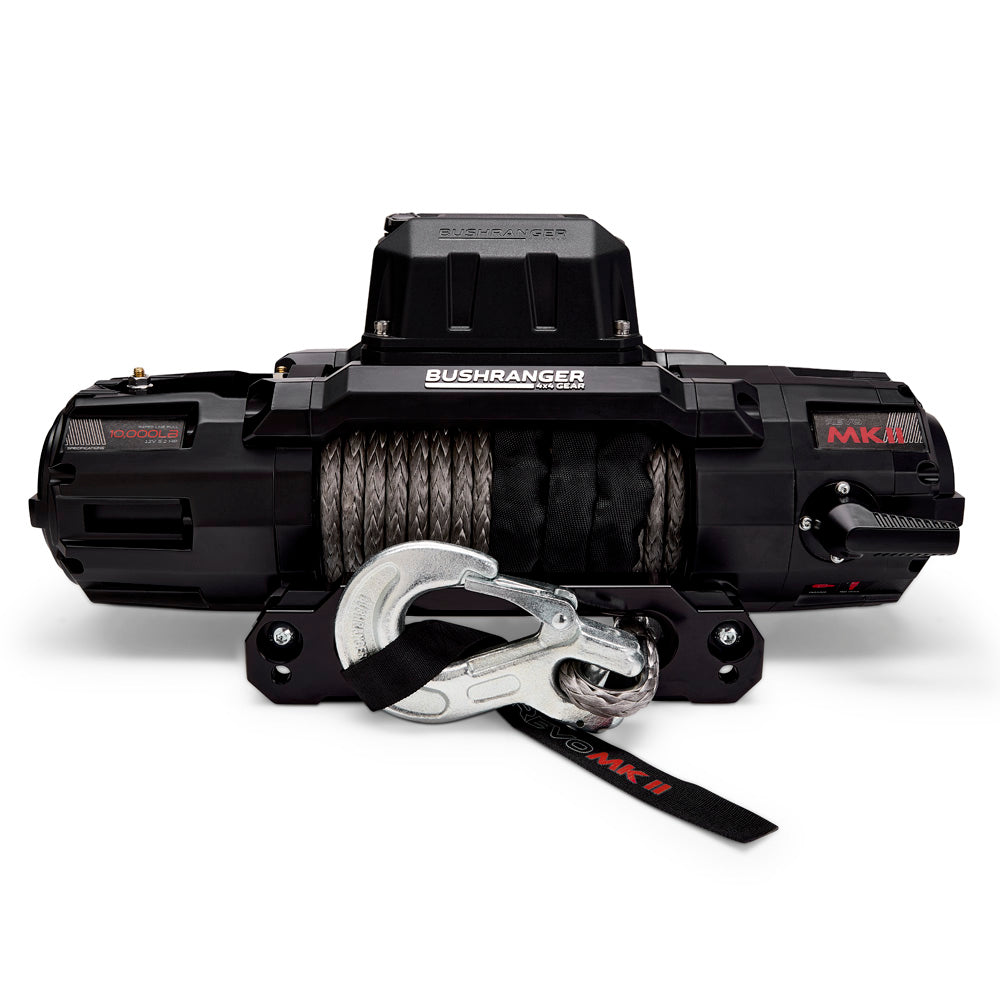 Bushranger REVO MKII Winch 10,000lb Synthetic Rope IP68 sealed motor & gearbox